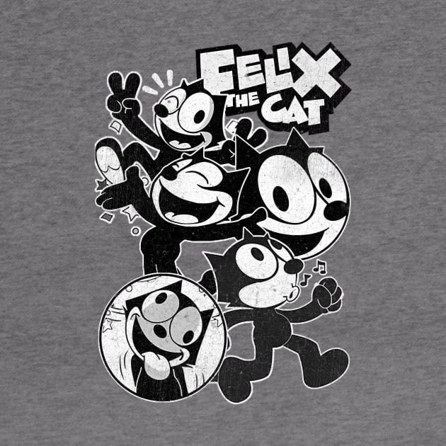 felix the cat vintage distressed by romanisa